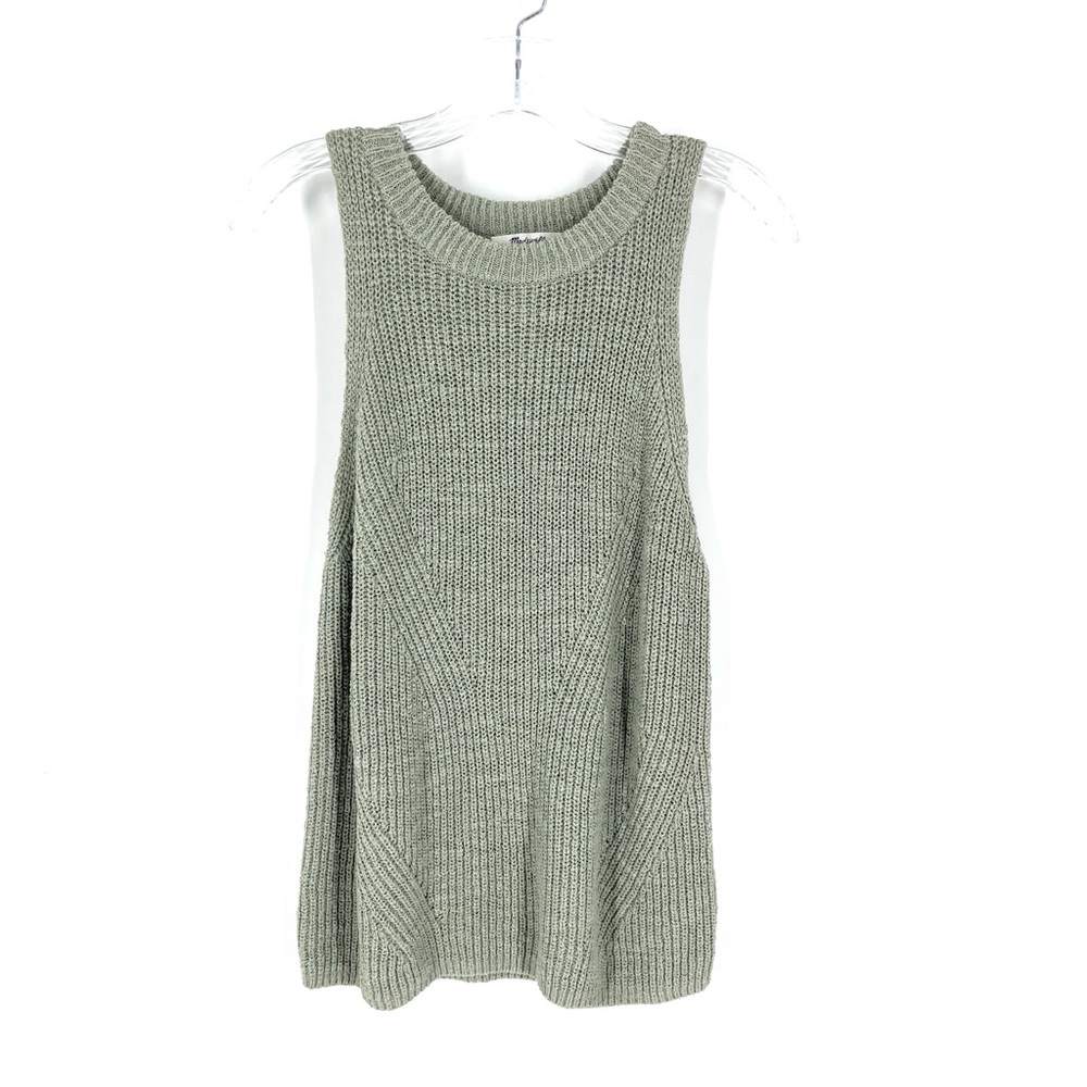 Madewell Sweater Vest Tank Knit Top Mint Green Size M - Picture 3 of 7